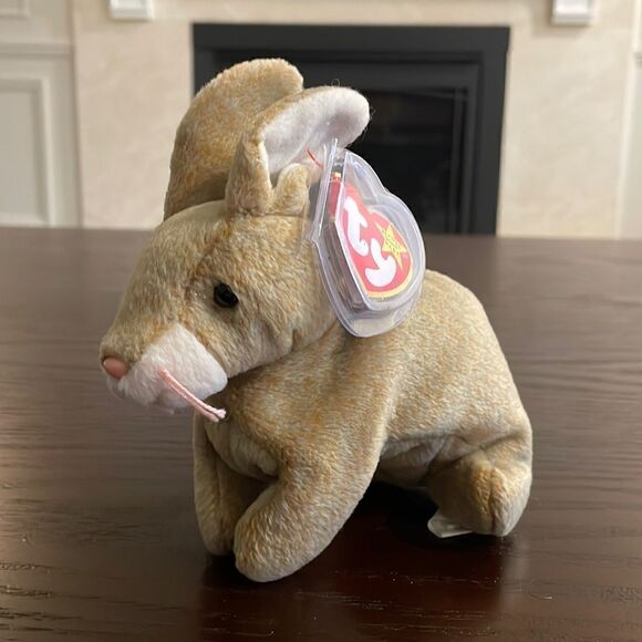 1999 Vintage Original Ty Beanie Baby Nibbly the Bunny Rabbit NWT Excellent Cond - Picture 1 of 6